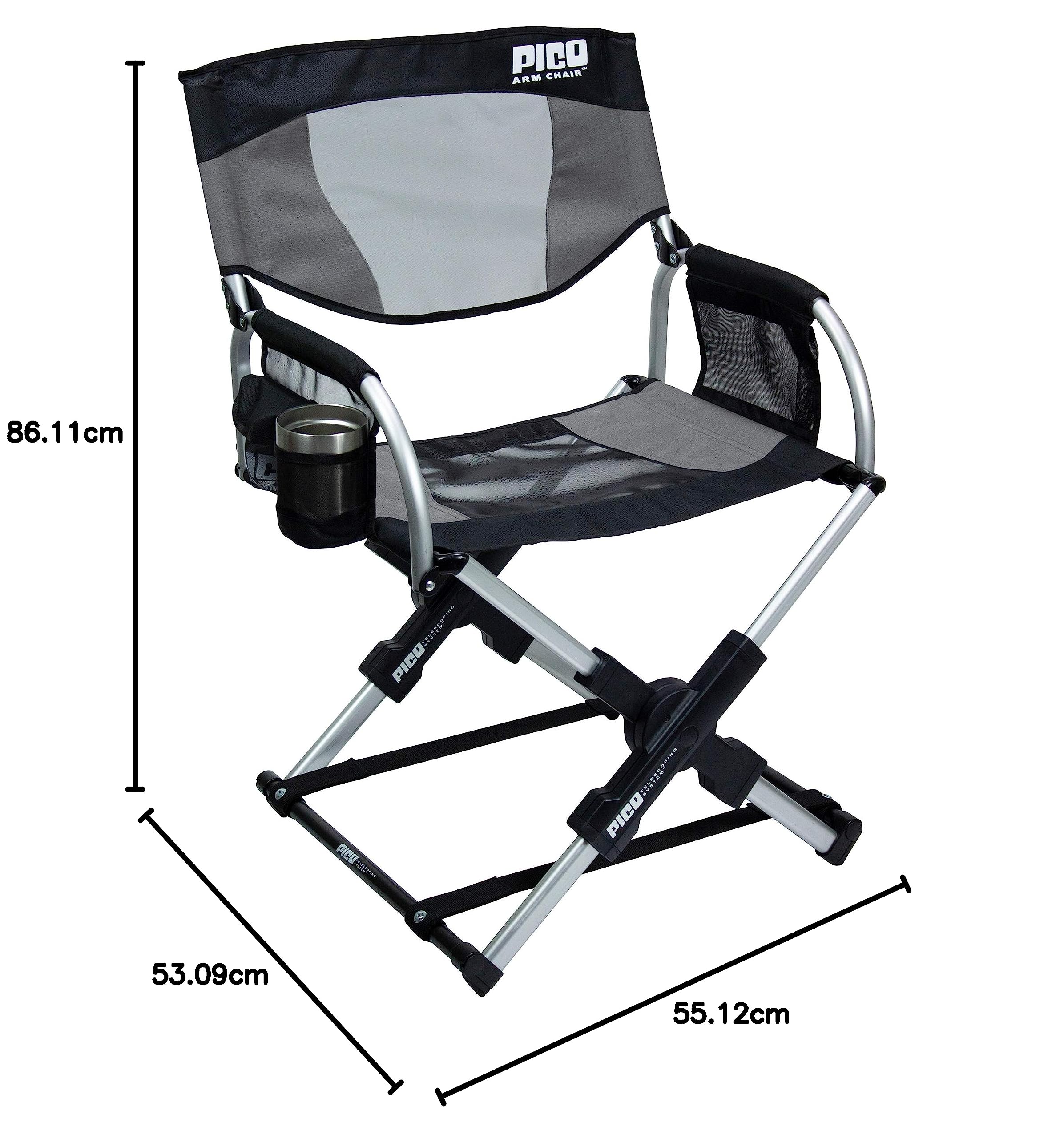 GCI Outdoor Pico Arm Chair Outdoor Folding Camping Chair With